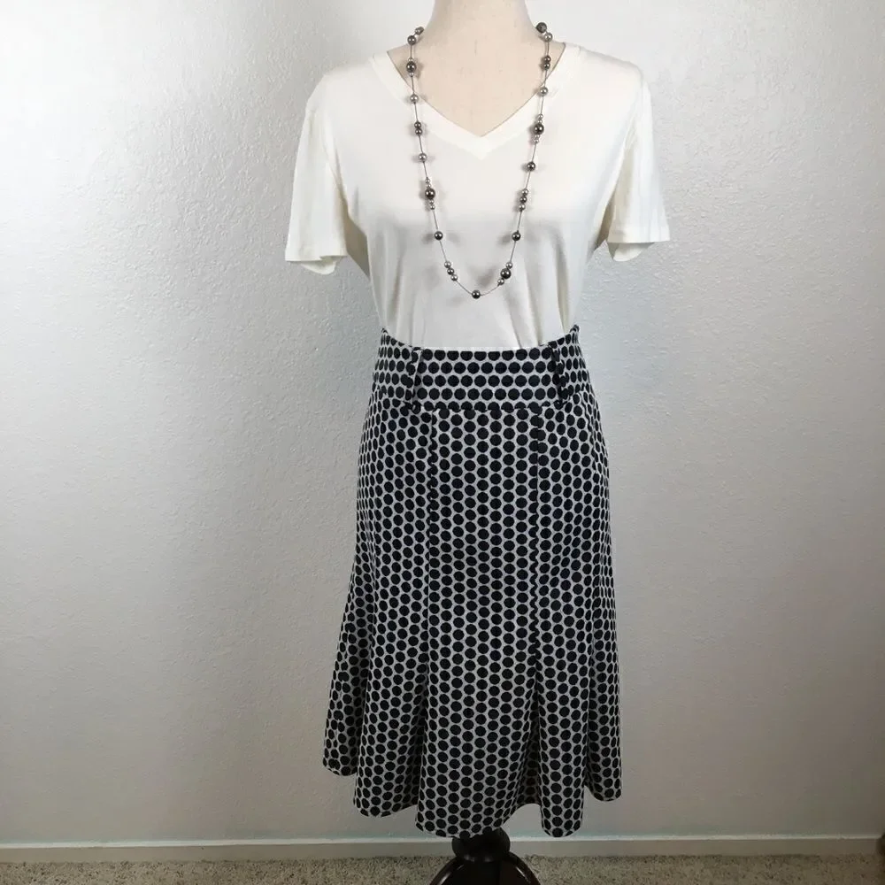 ‎Carole Little polkadot fit & flare skirt 4 Corpcore BusinessSiren